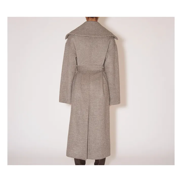 Soa Wool and Silk Coat | Grey- Product image n°4