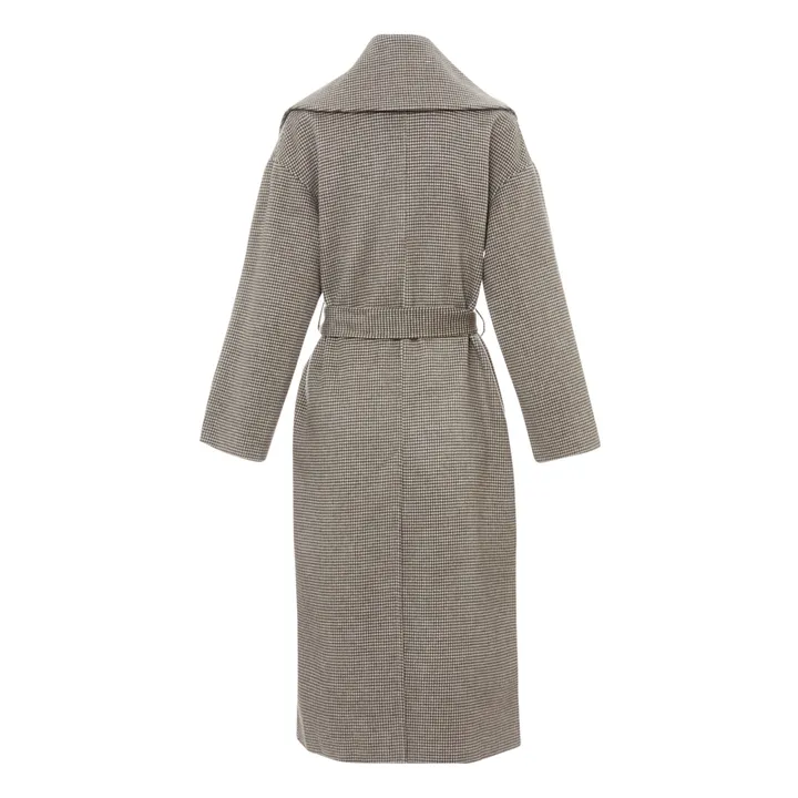 Soa Wool and Silk Coat | Grey- Product image n°5