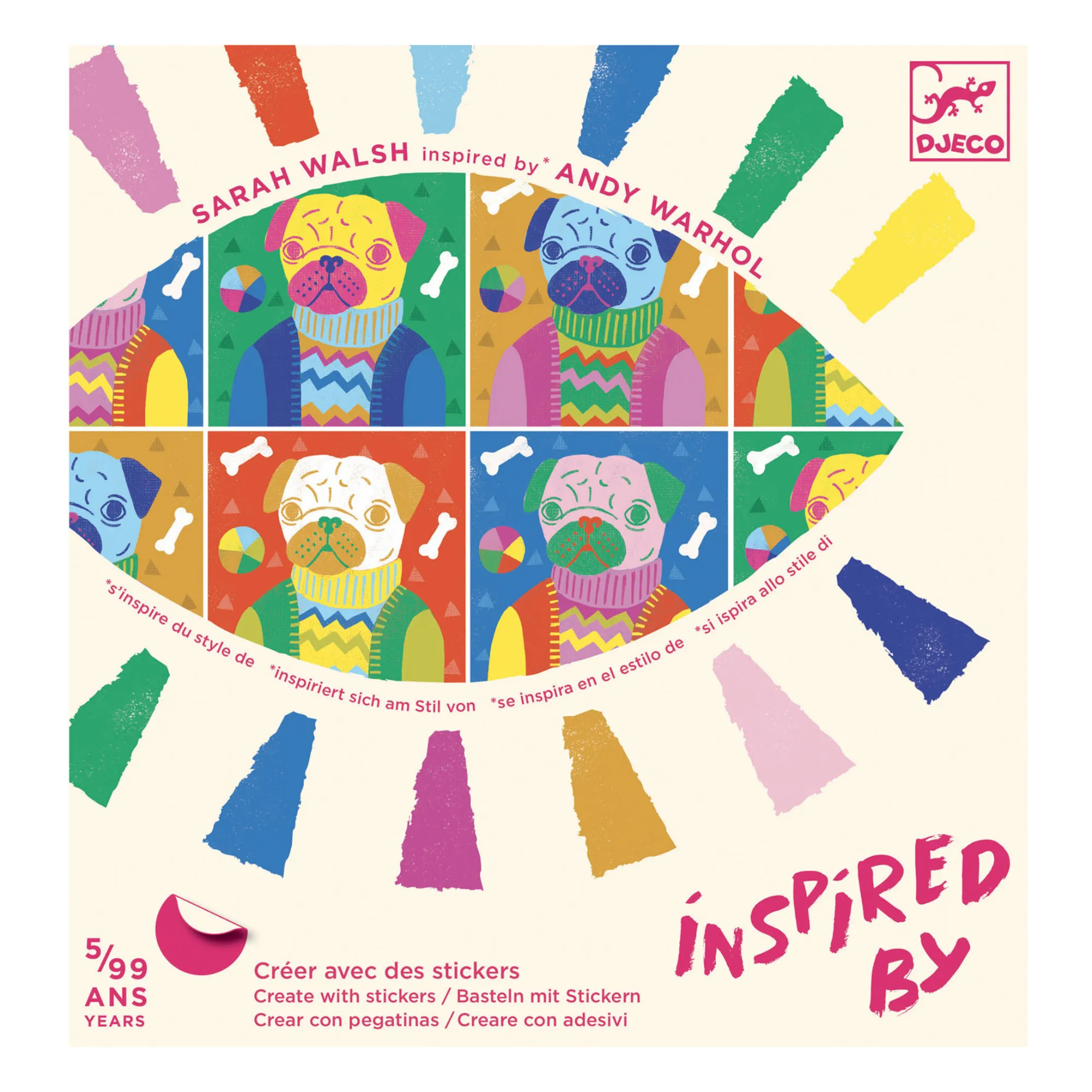 Djeco Multicoloured Inspired By Totally Pop