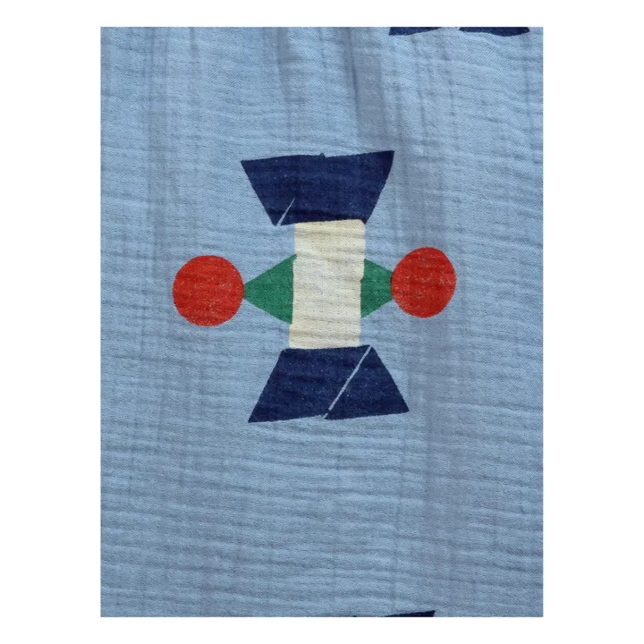Falda Midi de algodón orgánico | Azul Cielo- Imagen del producto n°8