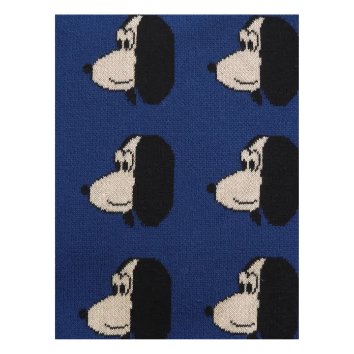 Jersey de algodón orgánico Perros | Azul índigo- Imagen del producto n°10