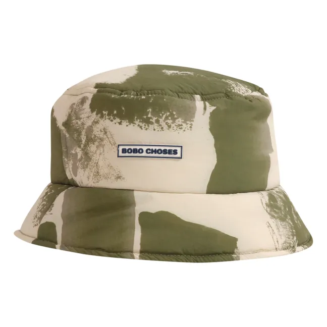Sombrero de piel reciclada | Verde Kaki