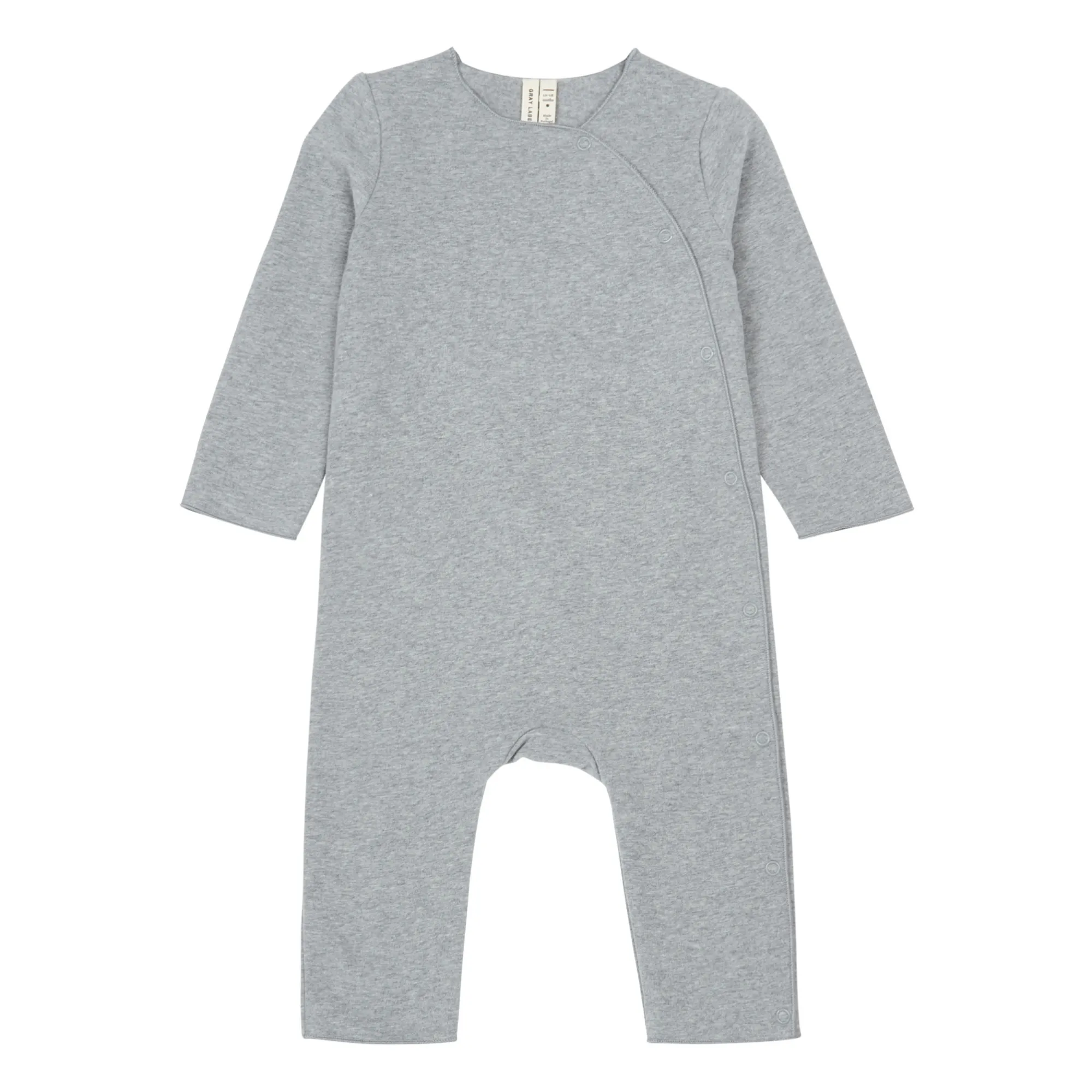 Gray Label Grey Long-Sleeved Organic Cotton Pyjamas