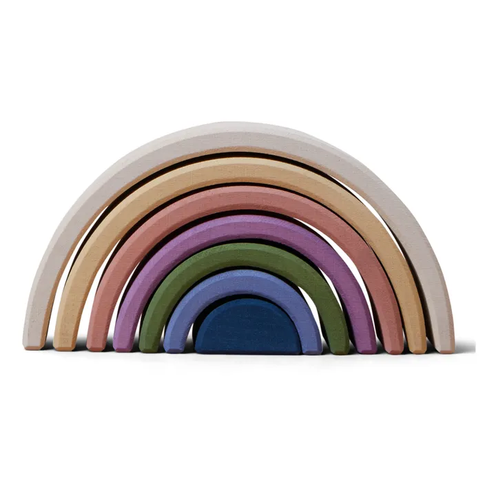 Arcobaleno in legno, colori pastello- Immagine del prodotto n°0