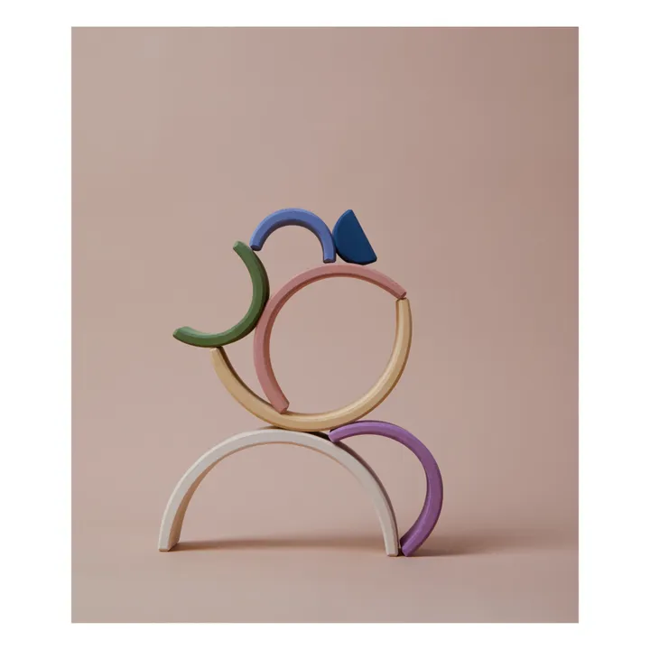 Pastel wooden rainbow- Product image n°1