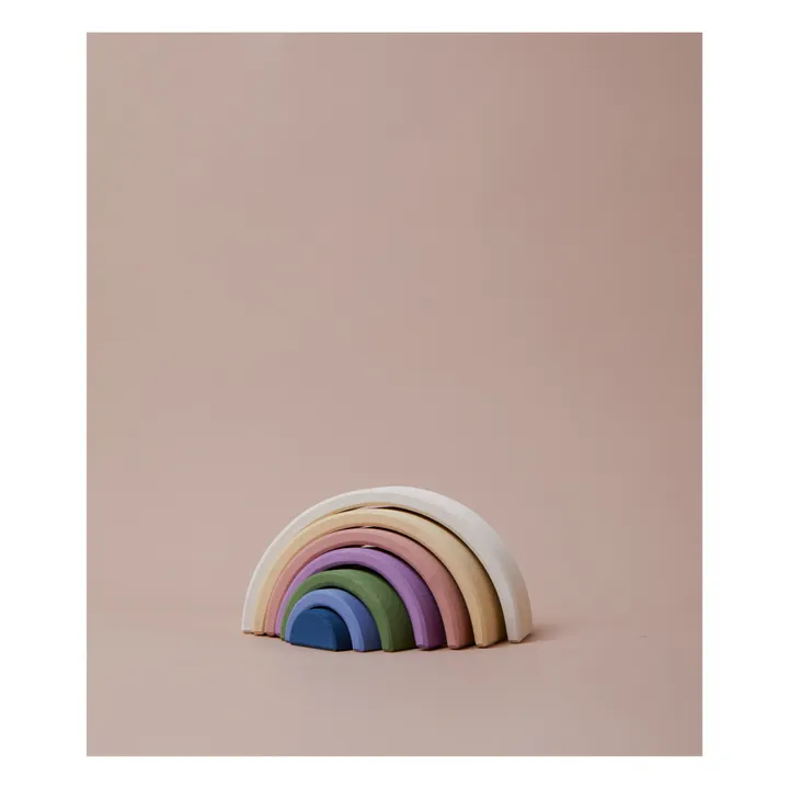 Arcobaleno in legno, colori pastello- Immagine del prodotto n°2