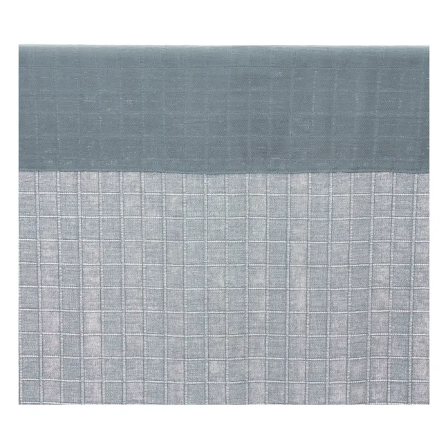 Organic Cotton Muslin Curtains 130x280 cm | Bluish grey