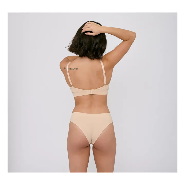 Set of 2 Organic Cotton Hipster Knickers | Nude beige- Product image n°2