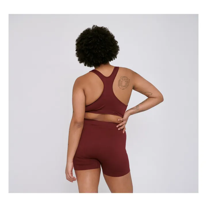 Active Yoga Shorts | Burgundy- Product image n°2