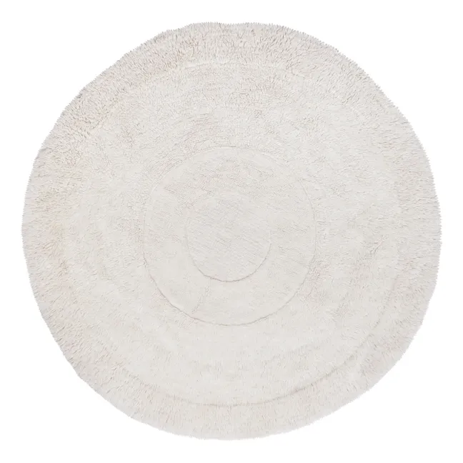 Tapis rond Arctic circle 250x250 cm | Blanc