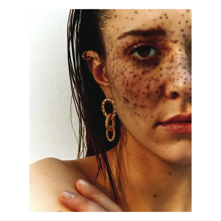 Mrs. Gold Earrings  | Gold- Product image n°2