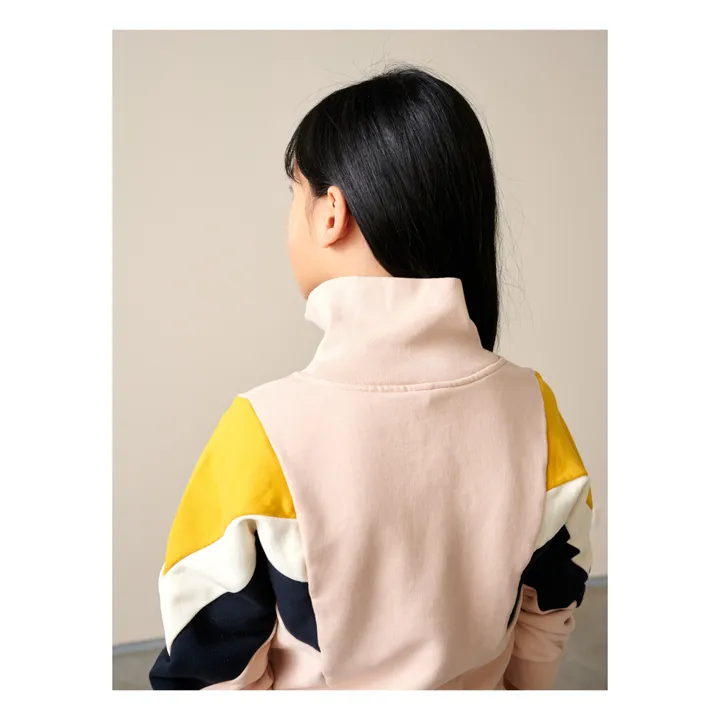 Sweatshirt Reißverschluss Fanchon | Rosa- Produktbild Nr. 2