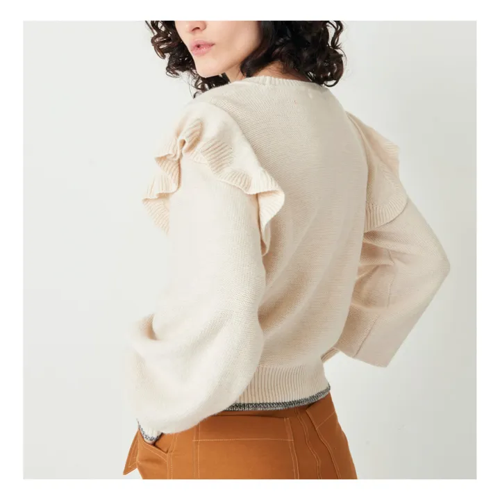Pullover Luz Volants Wolle | Seidenfarben- Produktbild Nr. 3