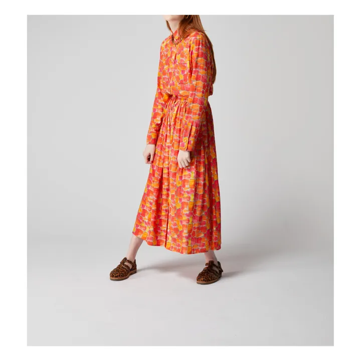 Orson Terrazo Print Skirt | Orange- Product image n°2