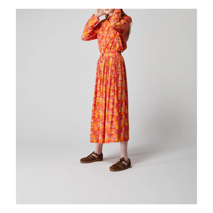 Orson Terrazo Print Skirt | Orange- Product image n°3