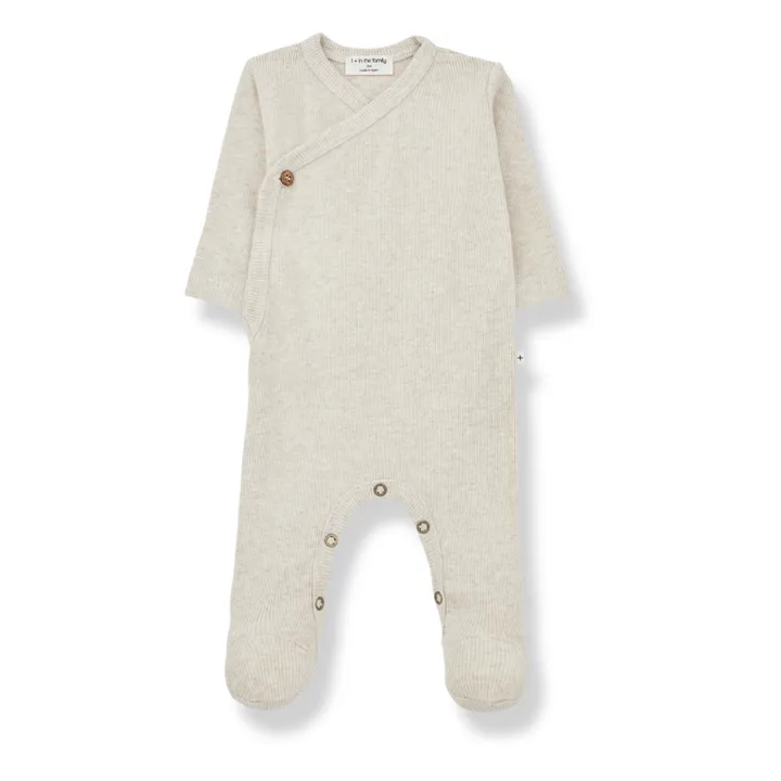 Pyjama mit Füßen Caterina | Weiß- Produktbild Nr. 0