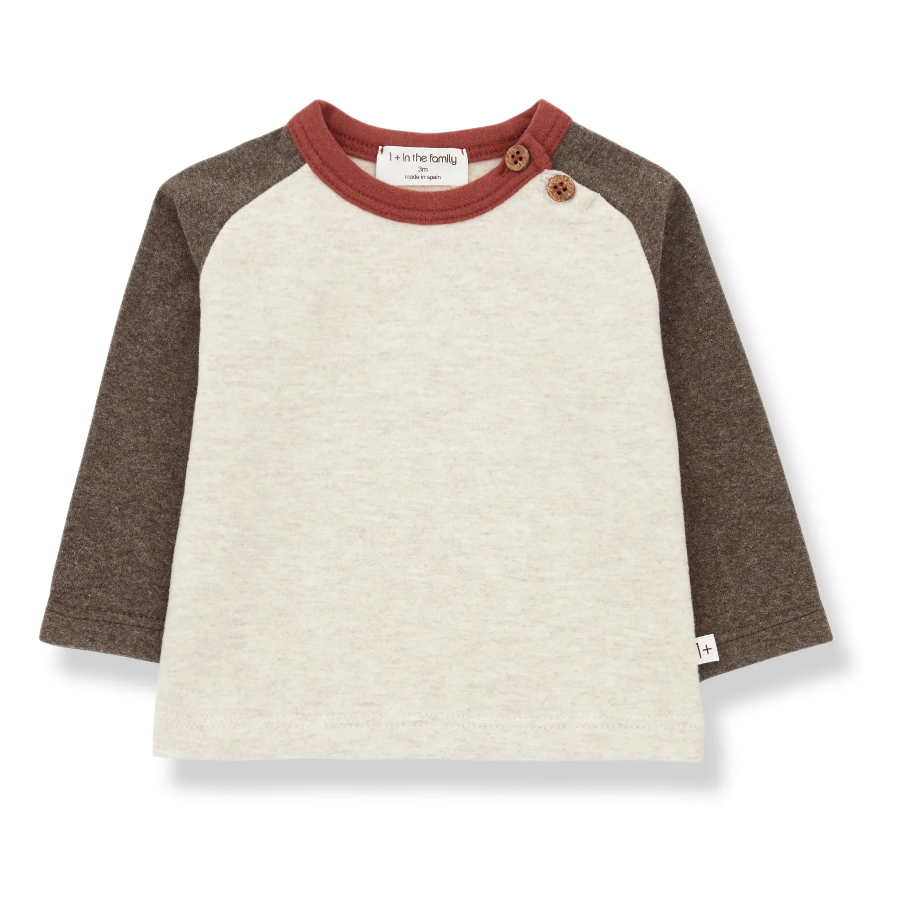 1+ In The Family Taupe Grey Guim T-Shirt