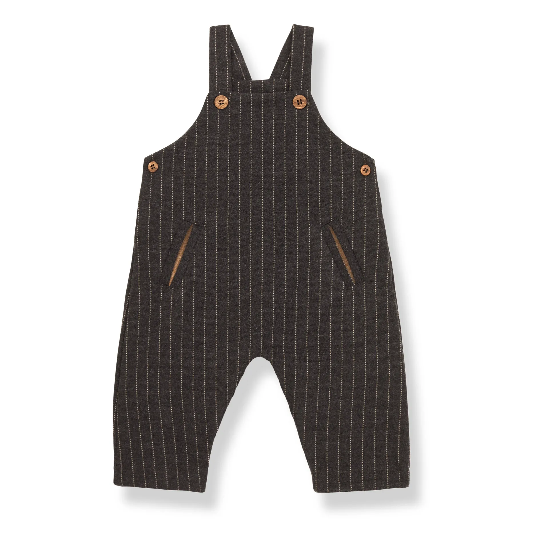 1+ In The Family Dark Grey Axel Dungarees