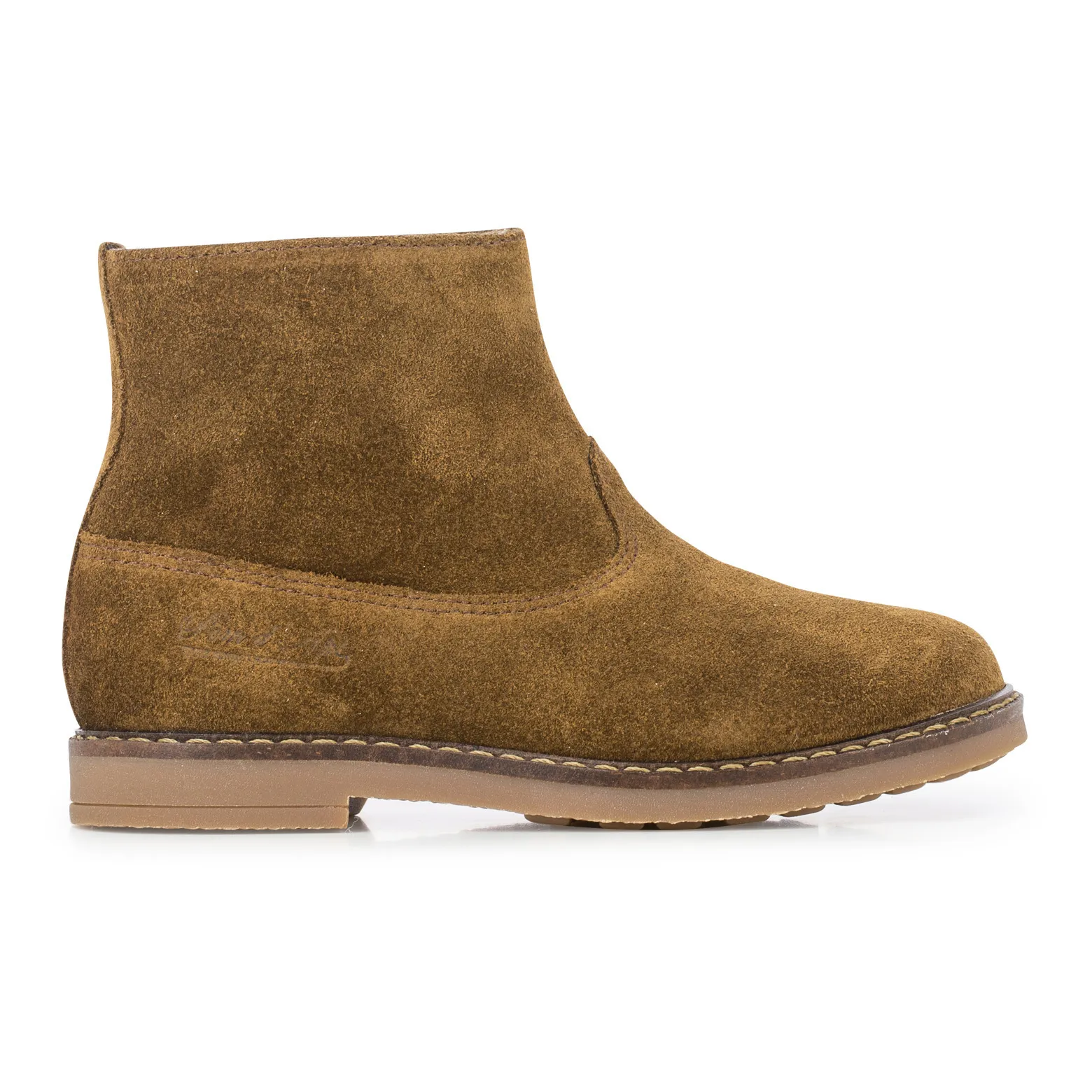Pom D'api Coffee Trip Zip-Up Suede Boots