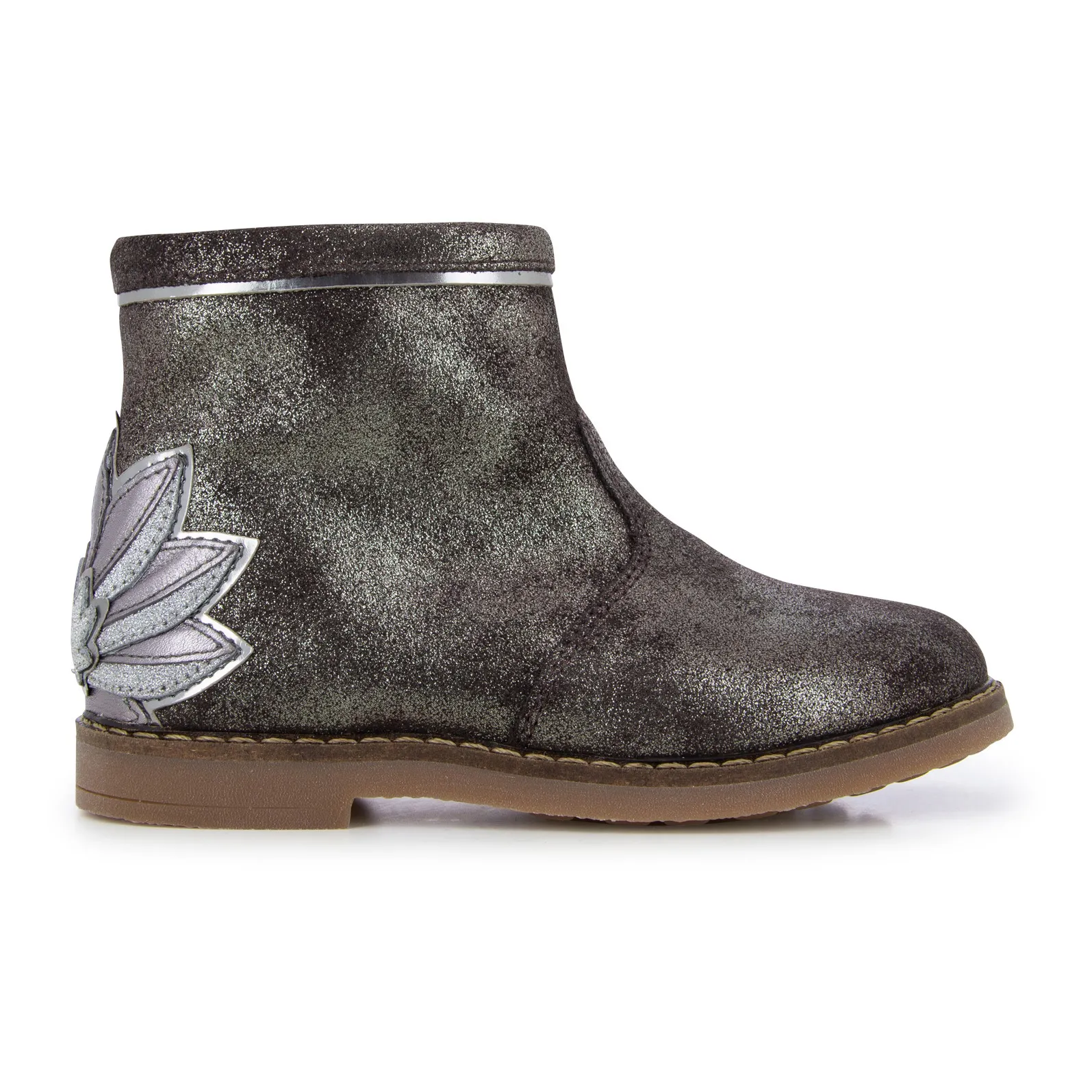 Pom D'api Chocolate Trip Lotus Zip-Up Boots