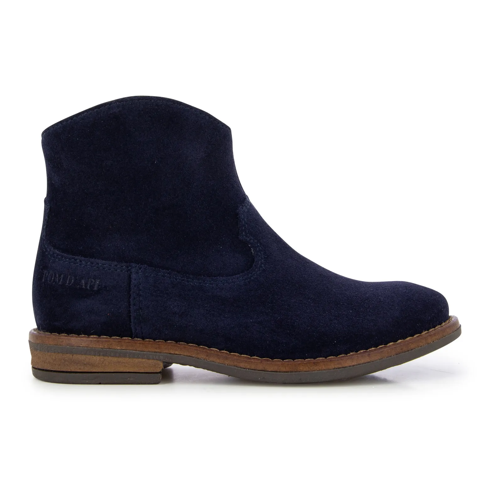 Pom D'api Navy Blue Billy Zip-Up Boots