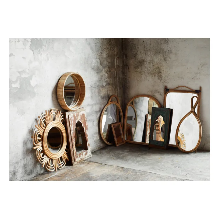 Bamboo Oval Mirror- Product image n°1