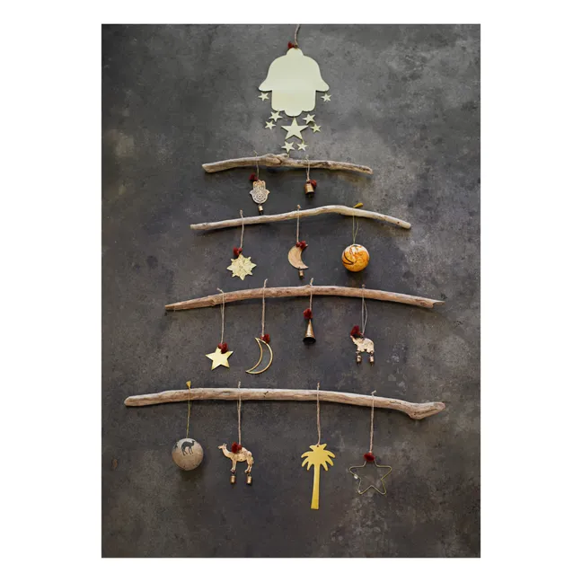 Elephant Christmas Decoration | Gold