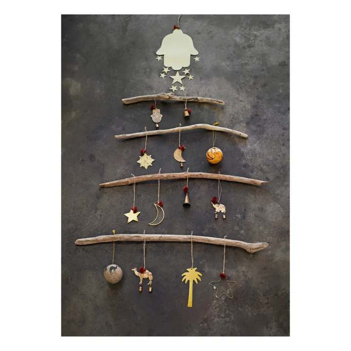 Adorno navideño Elefante | Dorado- Imagen del producto n°1