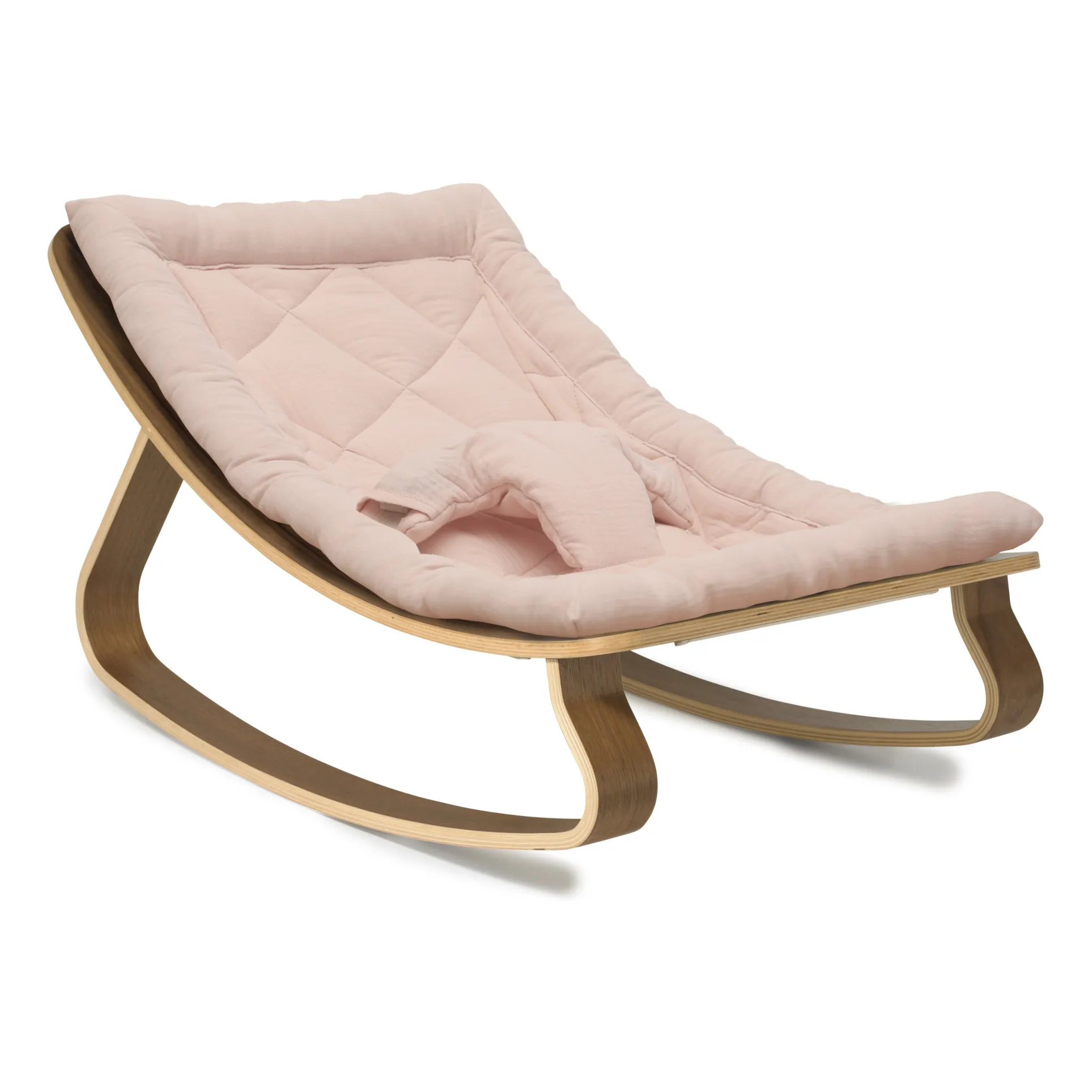 Charlie Crane Nude Levo Walnut Baby Bouncer