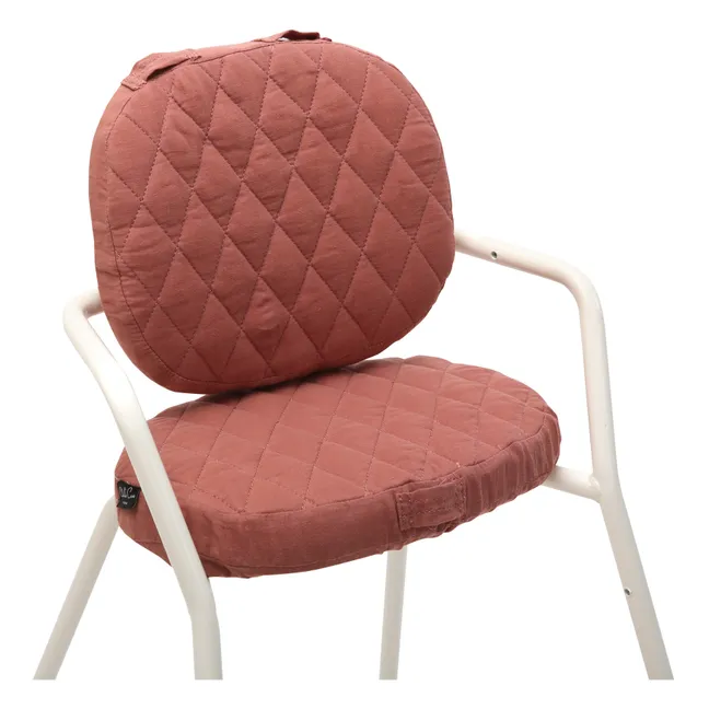 Sitzschale für Stuhl Tibu aus Baumwollgaze | Palisander