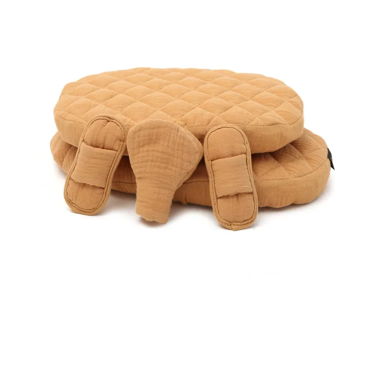 Coussin Tibu en coton biologique | Camel- Image produit n°3