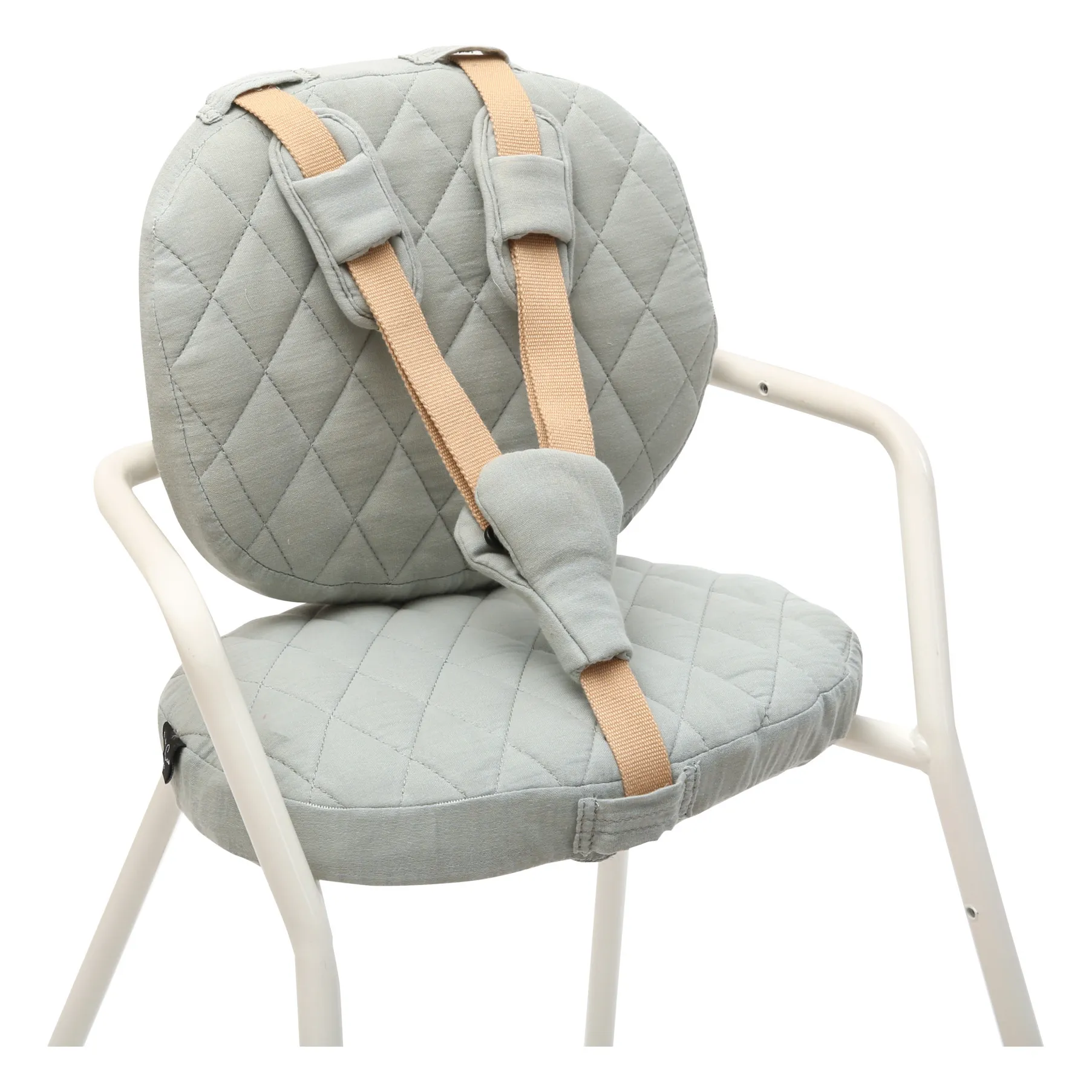 Charlie Crane Green Cotton Muslin Seat Cushions For Tibu Chair