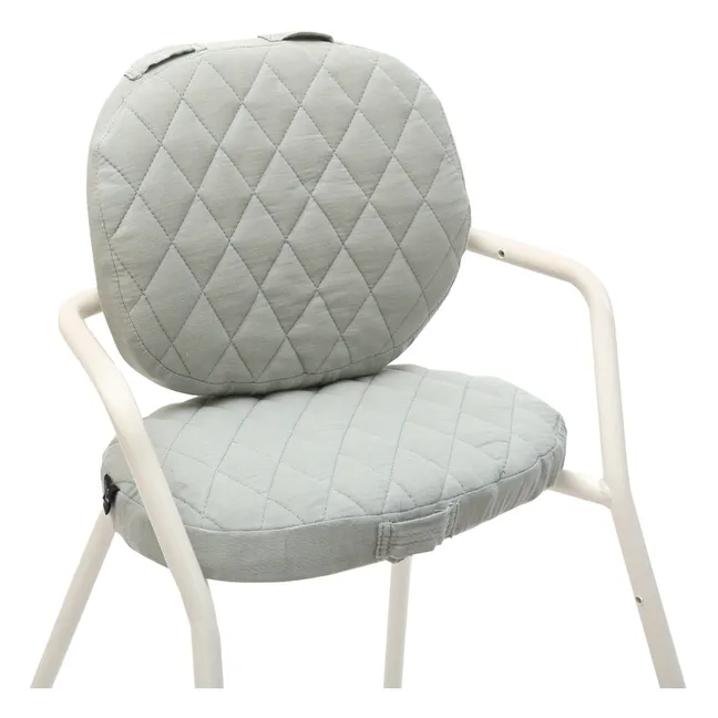Seduta in garza di cotone per sedia, modello: Tibu | Verde