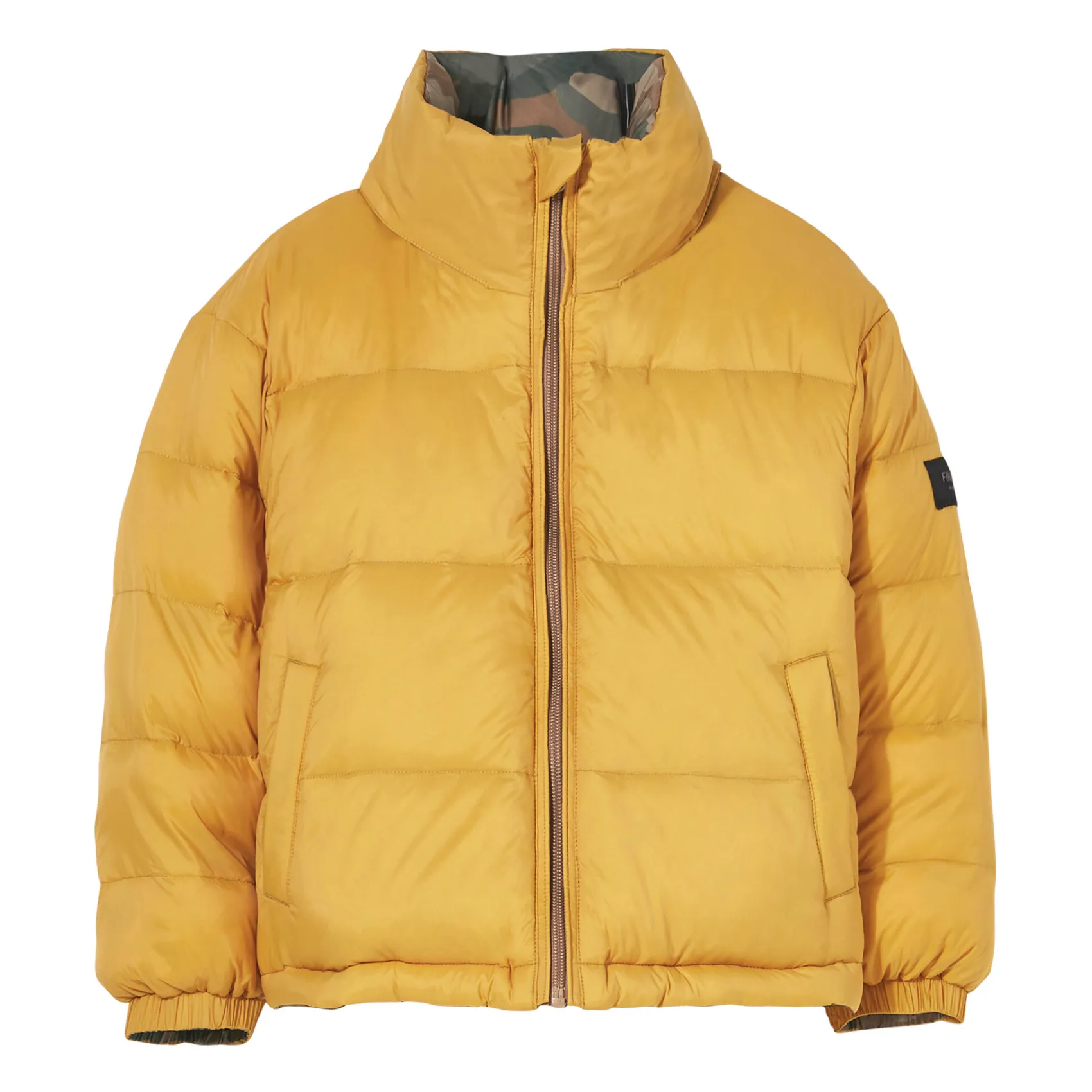 Finger In The Nose Unisex Yellow Snowty Reversible Down Jacket