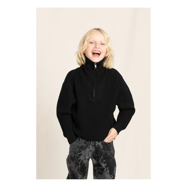 Pull Laine Merinos Sasha | Noir