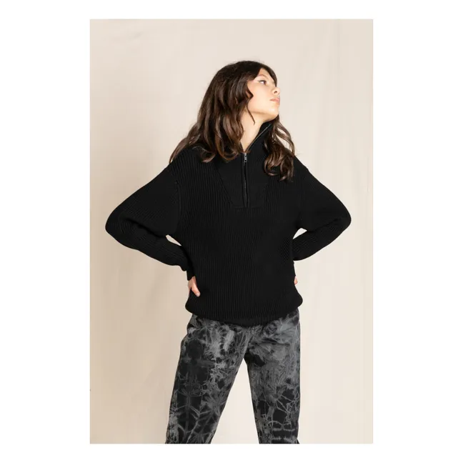 Pull Laine Merinos Sasha | Noir