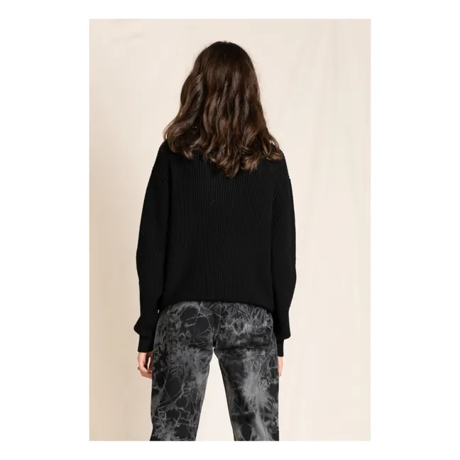 Pull Laine Merinos Sasha | Noir