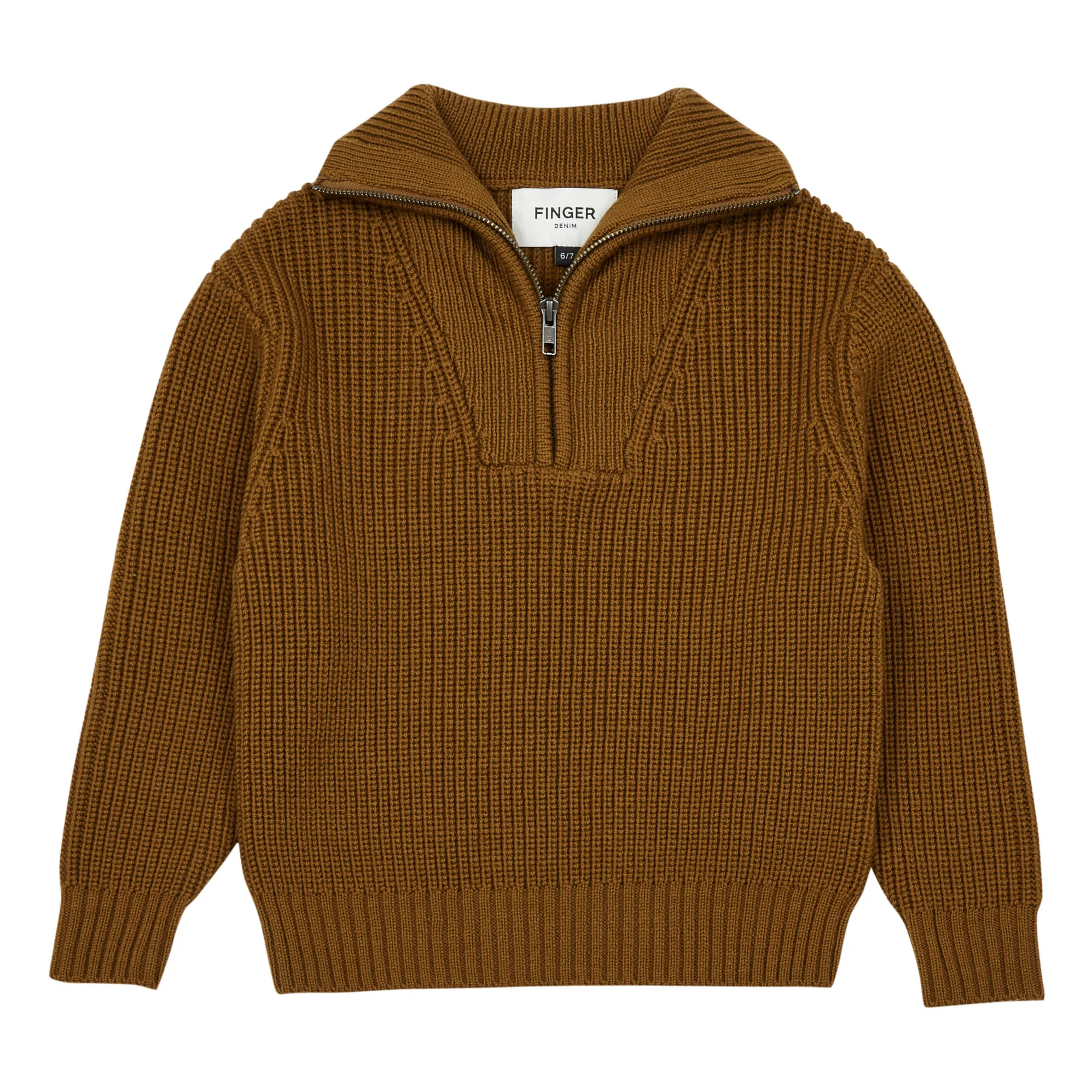 Finger In The Nose Unisex Camel Sasha Merino Wool Jumper