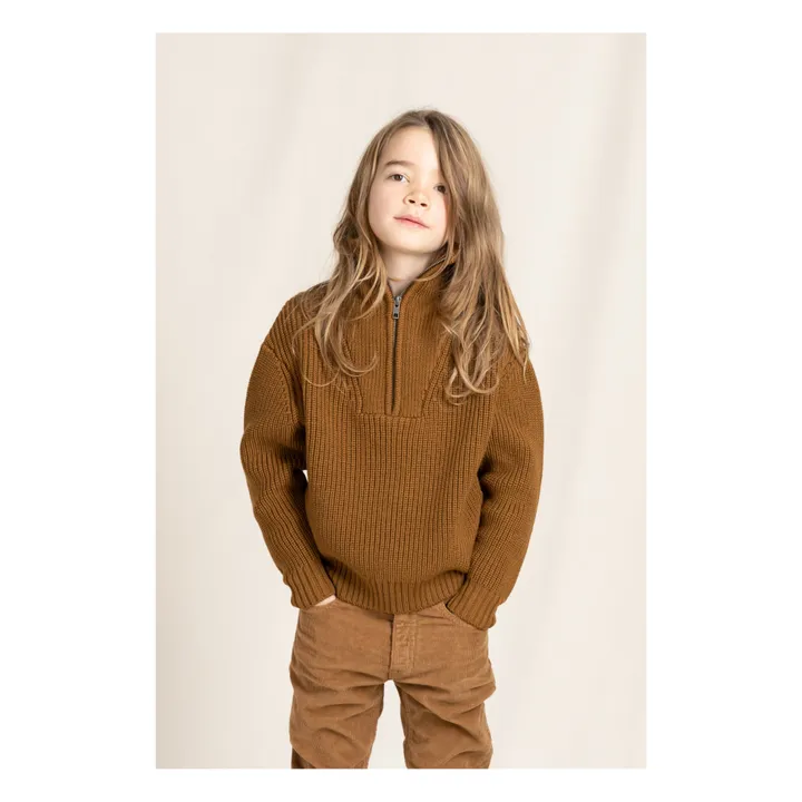 Pull in lana merinos, modello: Sasha | Camel- Immagine del prodotto n°1