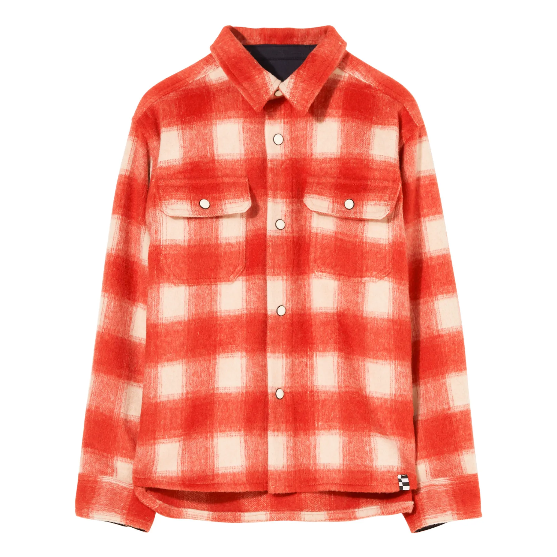 Finger In The Nose Unisex Red New Dusk Checked Overshirt