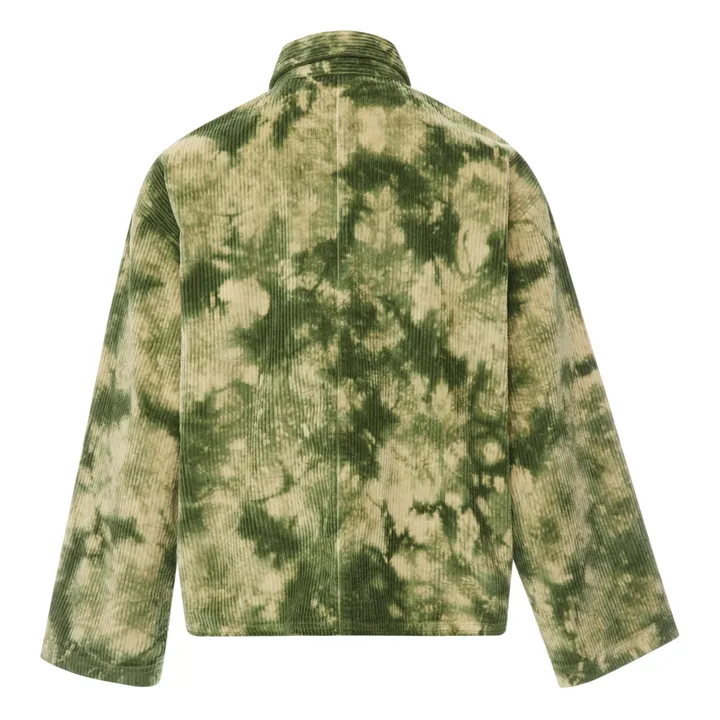 Camicia in velluto, a costine, modello: Magali | Verde militare- Immagine del prodotto n°7