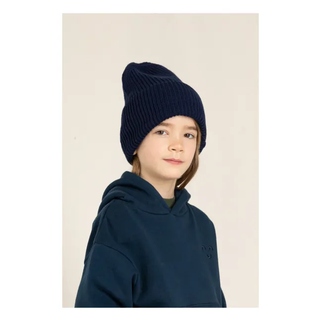 Bonnet Laine Merinos Brandon | Bleu marine