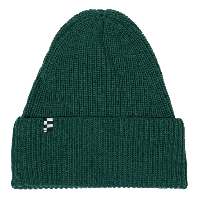 Bonnet Laine Merinos Brandon | Vert forêt