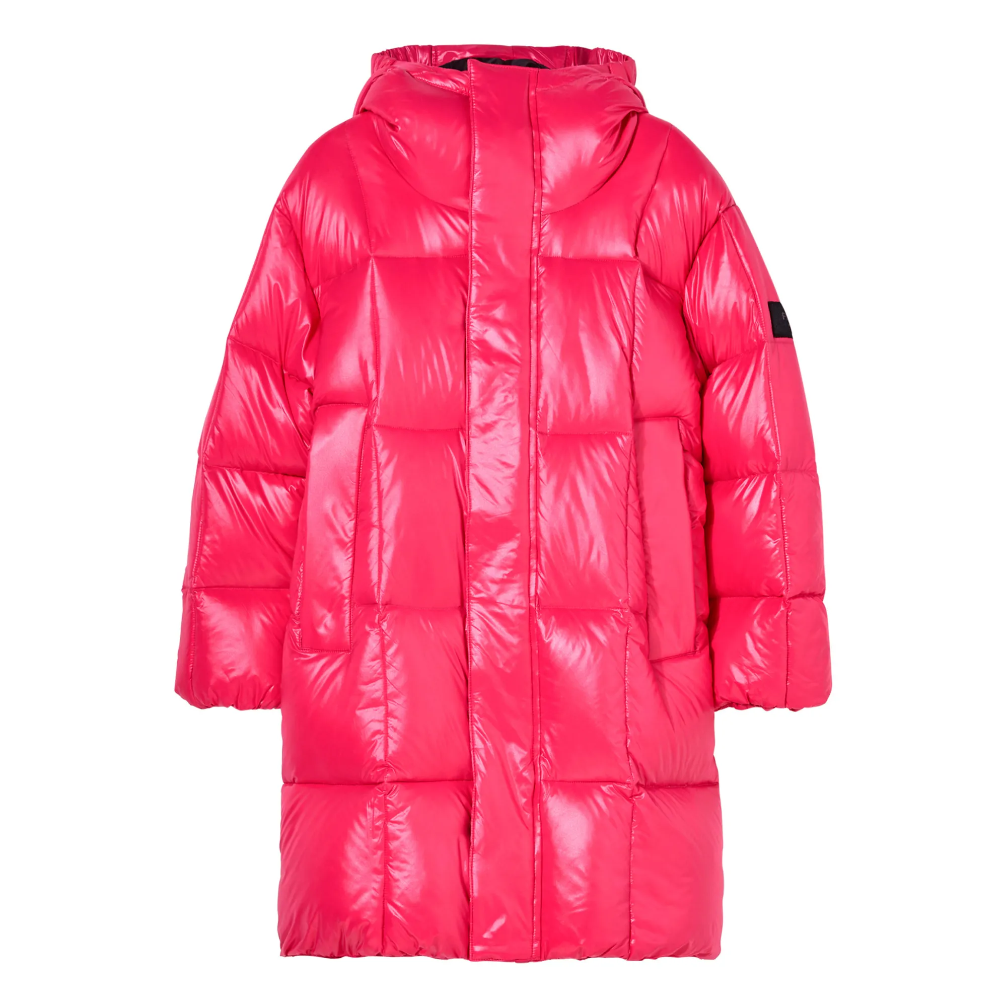 Finger In The Nose Fluorescent Pink Snowlong Long Down Jacket