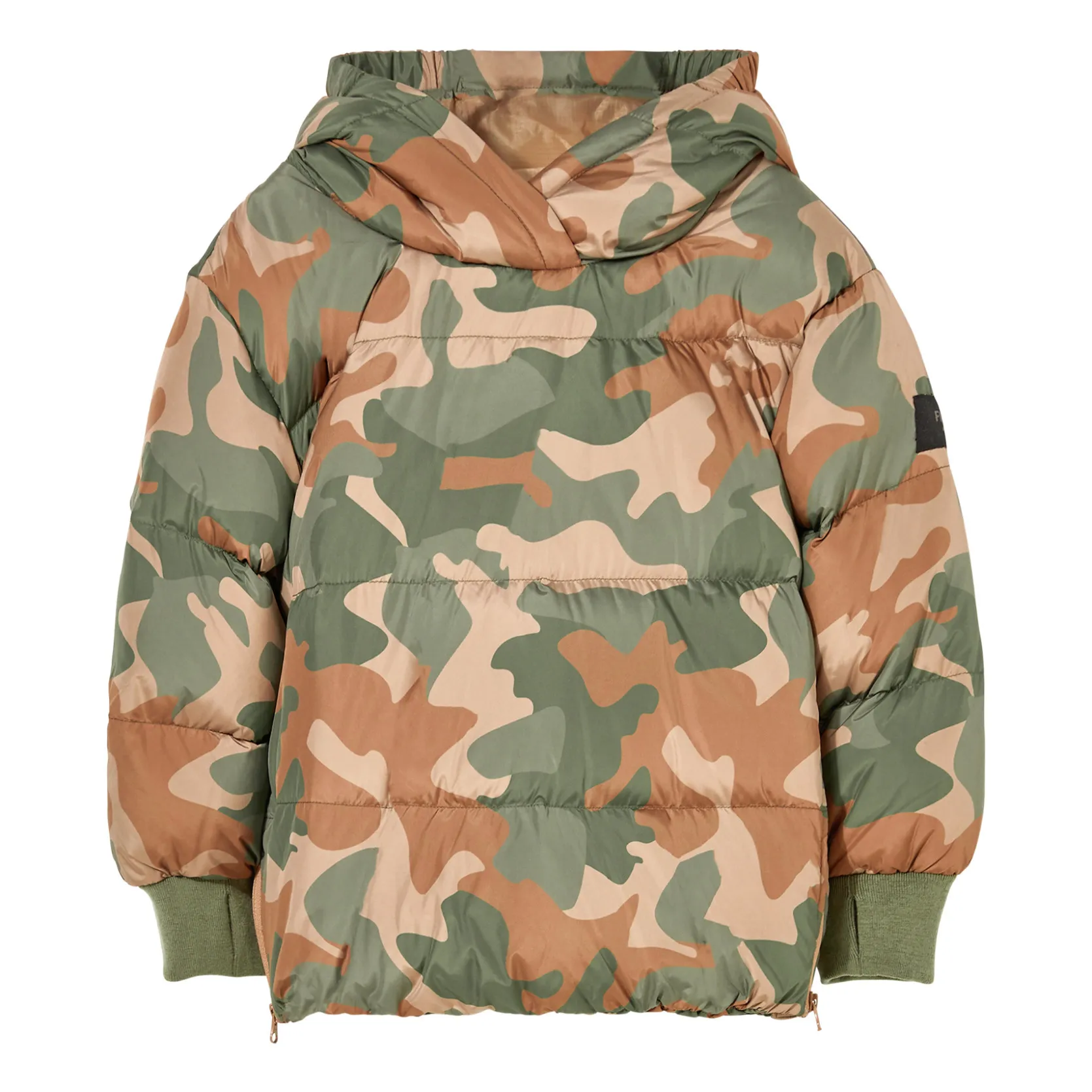 Finger In The Nose Unisex Khaki Snowsweet Pull-On Down Jacket