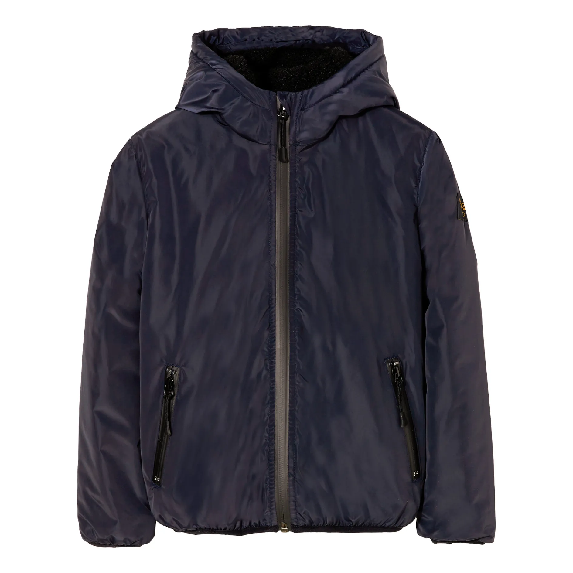 Finger In The Nose Unisex Navy Blue Buckley Rain Sherpa-Lined Jacket
