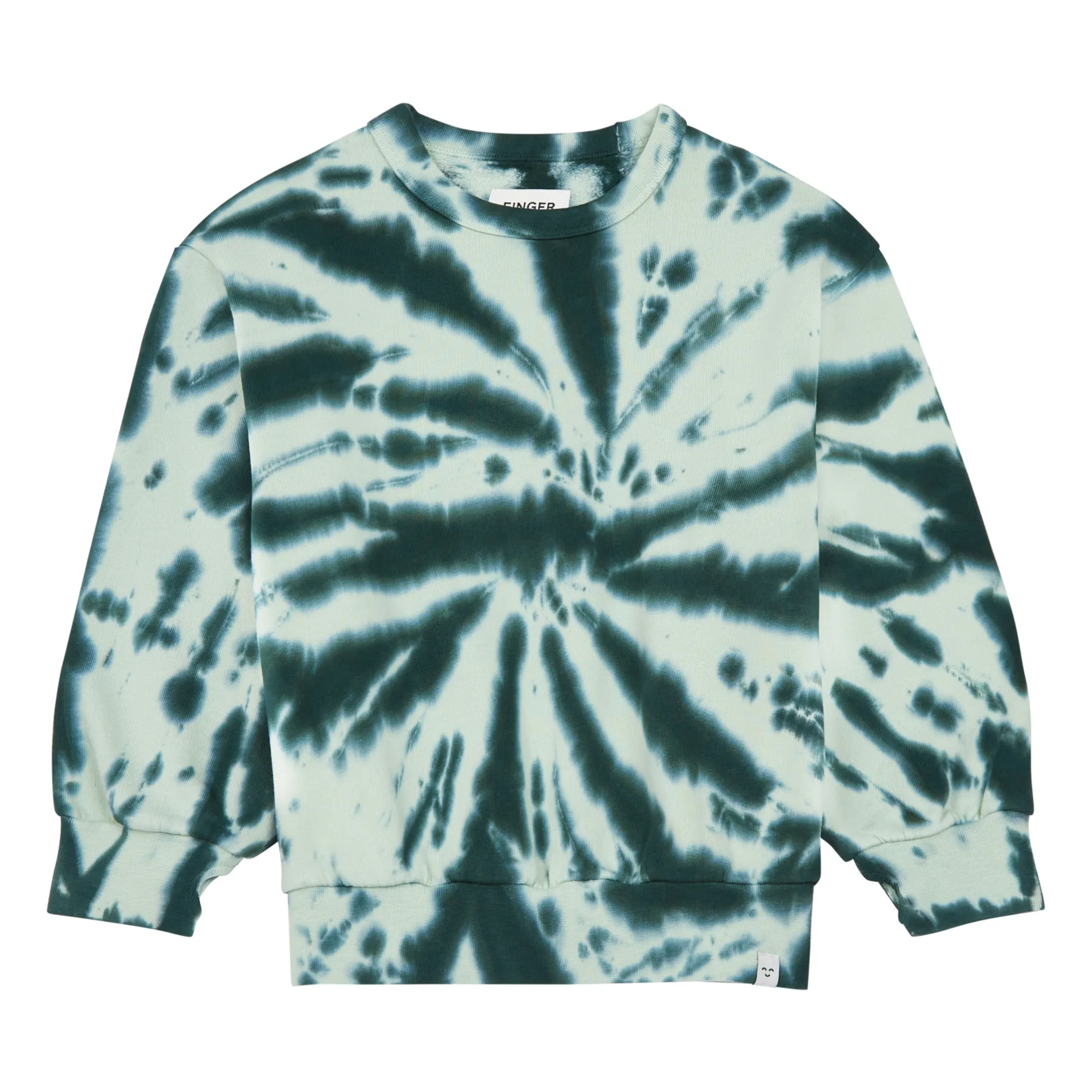 Finger In The Nose Unisex Green Wind Tie-Dye Sweatshirt