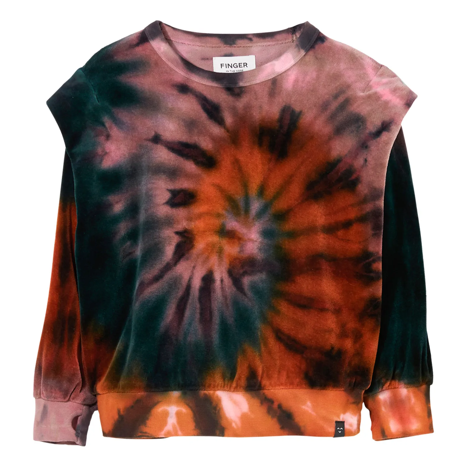 Finger In The Nose Lilac Carly Tie-Dye Velvet Sweatshirt
