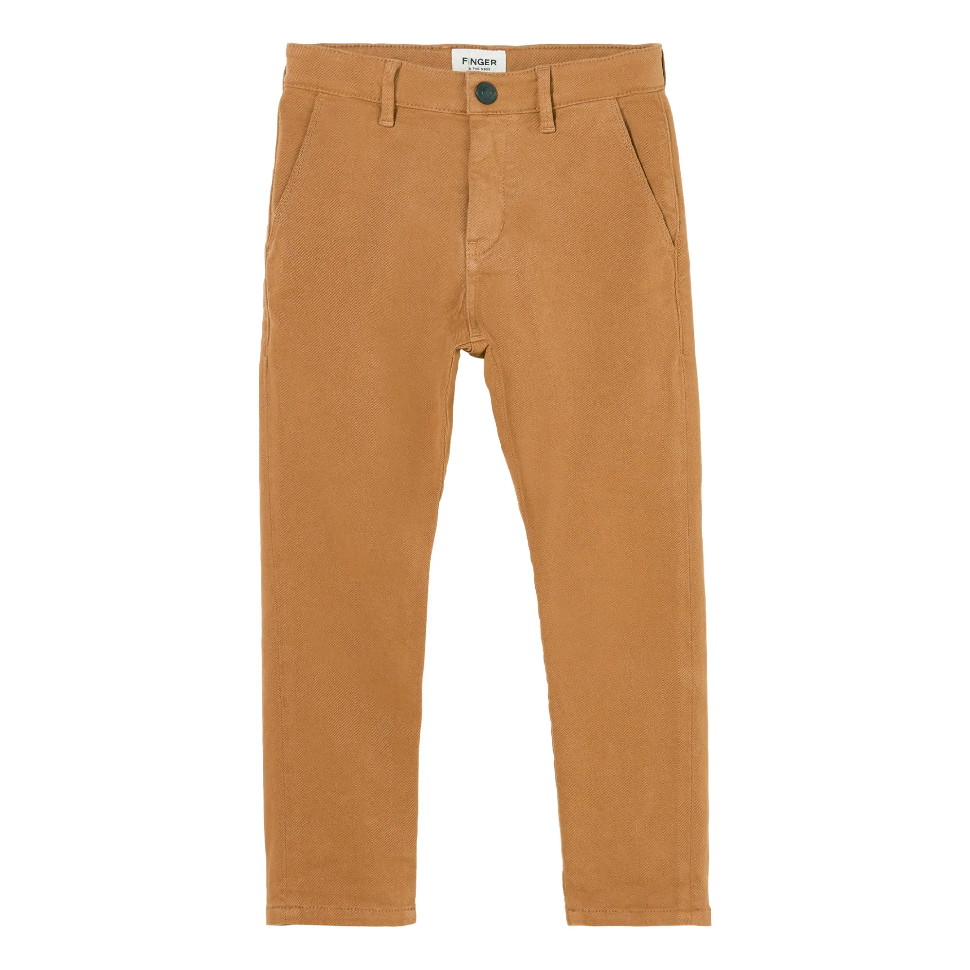 Finger In The Nose Unisex Camel Scotty Chino Trousers