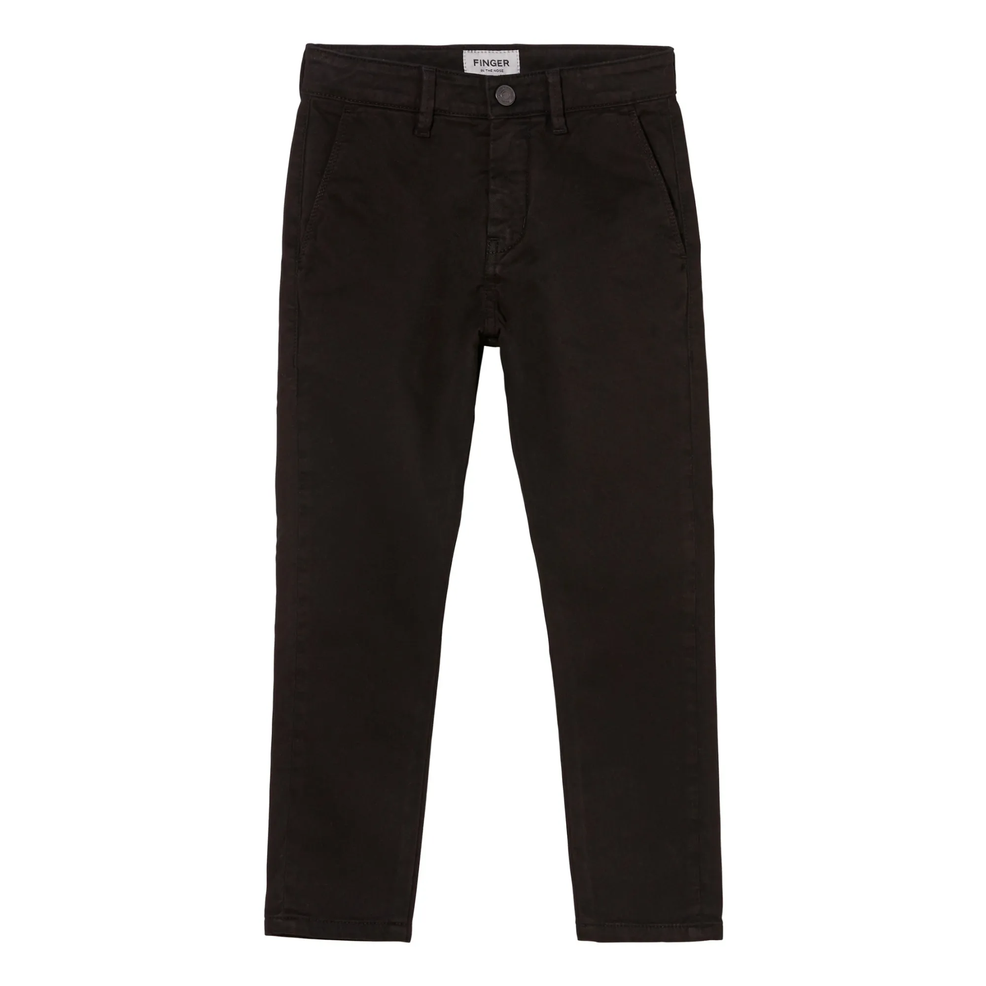 Finger In The Nose Unisex Black Scotty Chino Trousers